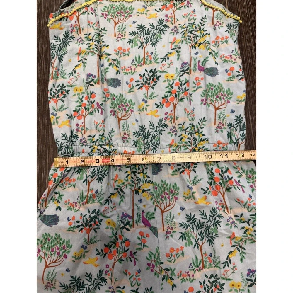 Johnnie B Girls Jumpsuit Sz 13-14 Years Aviary Peacock Scene Spring Floral